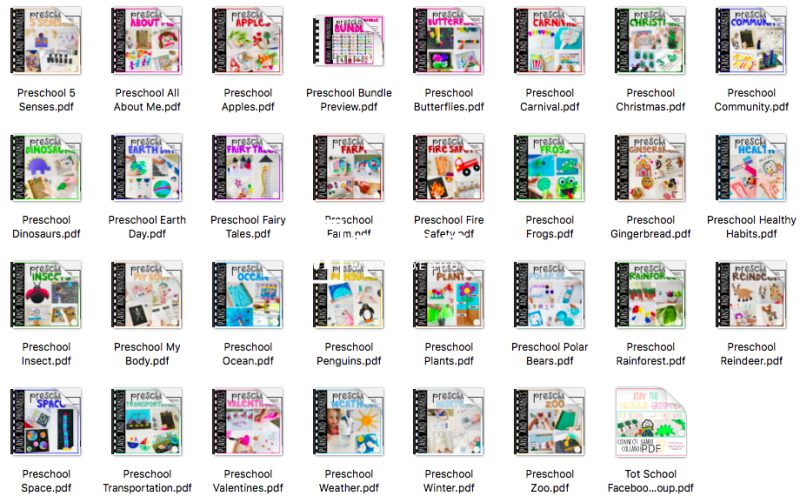 英语启蒙手工活动作业纸《Preschool Bundle》31本PDF绘本，百度网盘下载！-磨耳朵英语