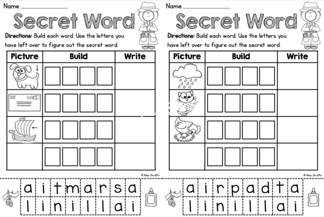 Phonics No Prep Massive MEGA Bundle 自然拼读练习册 图片11