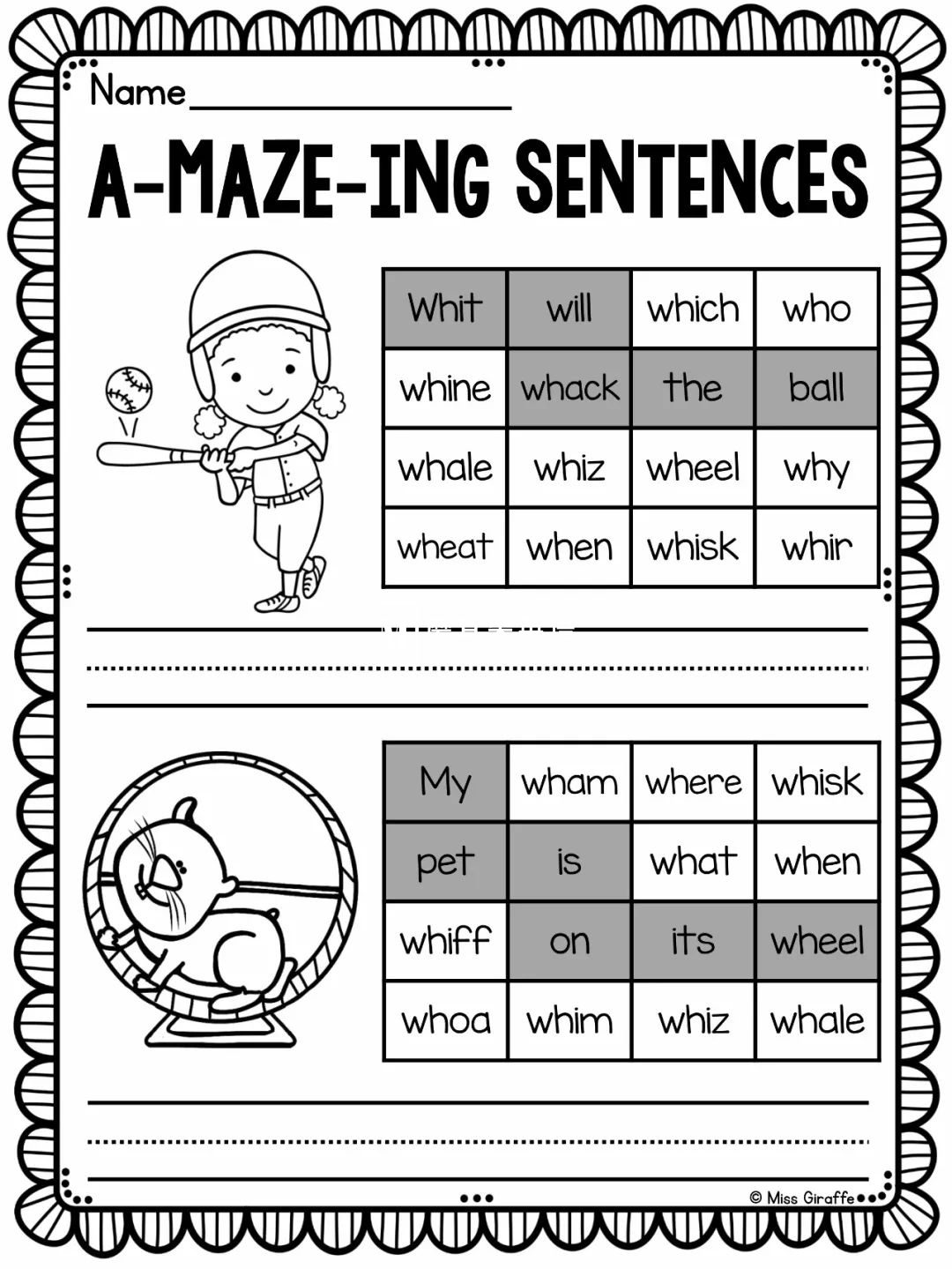 Phonics No Prep Massive MEGA Bundle 自然拼读练习册 图片23