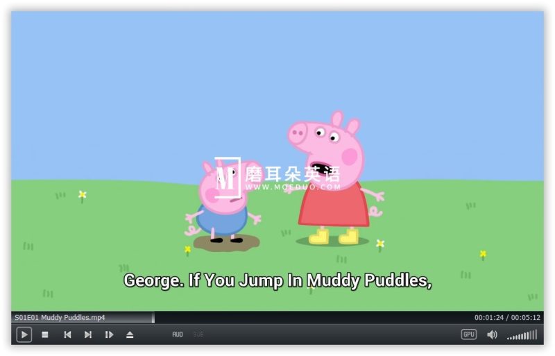 《Peppa Pig 小猪佩奇 全集》英文版，全1-9季总514集，1080P高清视频带英文字幕，带配套音频MP3，百度网盘下载！-磨耳朵英语