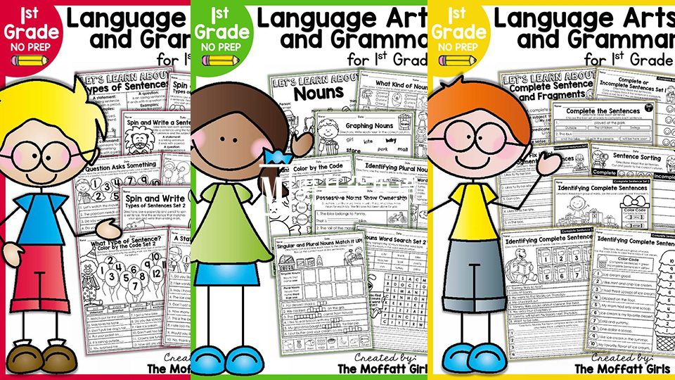 1st Grade Language Arts and Grammar MEGA Bundle 2nd Grade Language Arts and Grammar BUNDLE 图片1