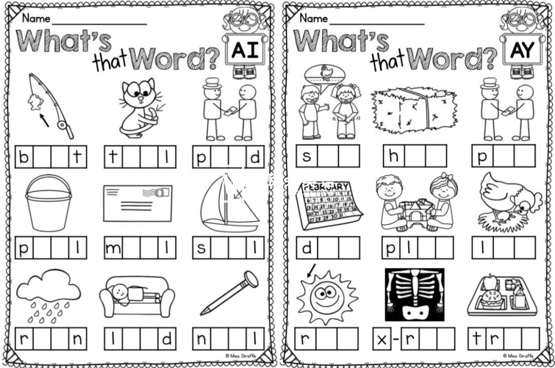 Phonics No Prep Massive MEGA Bundle 自然拼读练习册 图片19