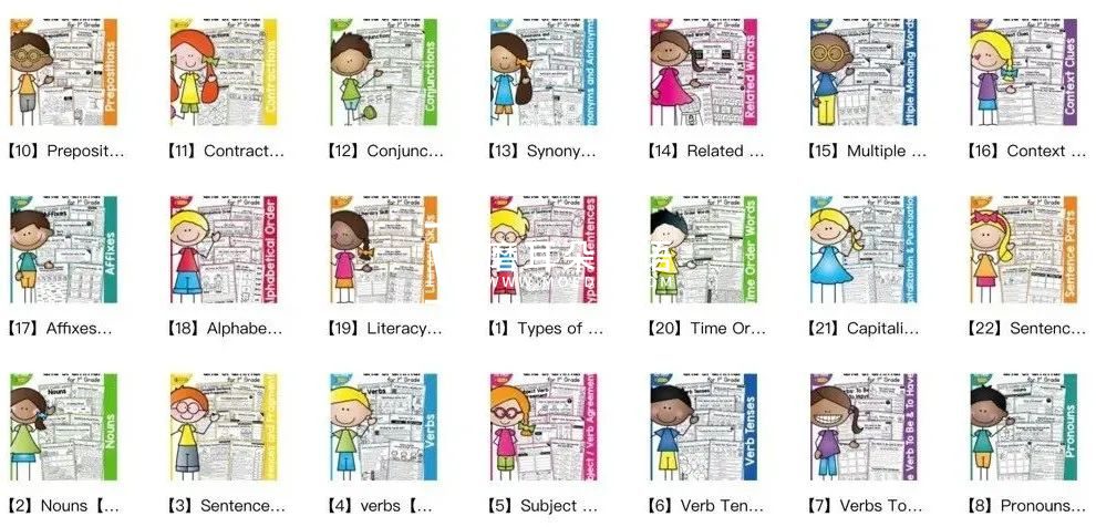 1st Grade Language Arts and Grammar MEGA Bundle 2nd Grade Language Arts and Grammar BUNDLE 图片9