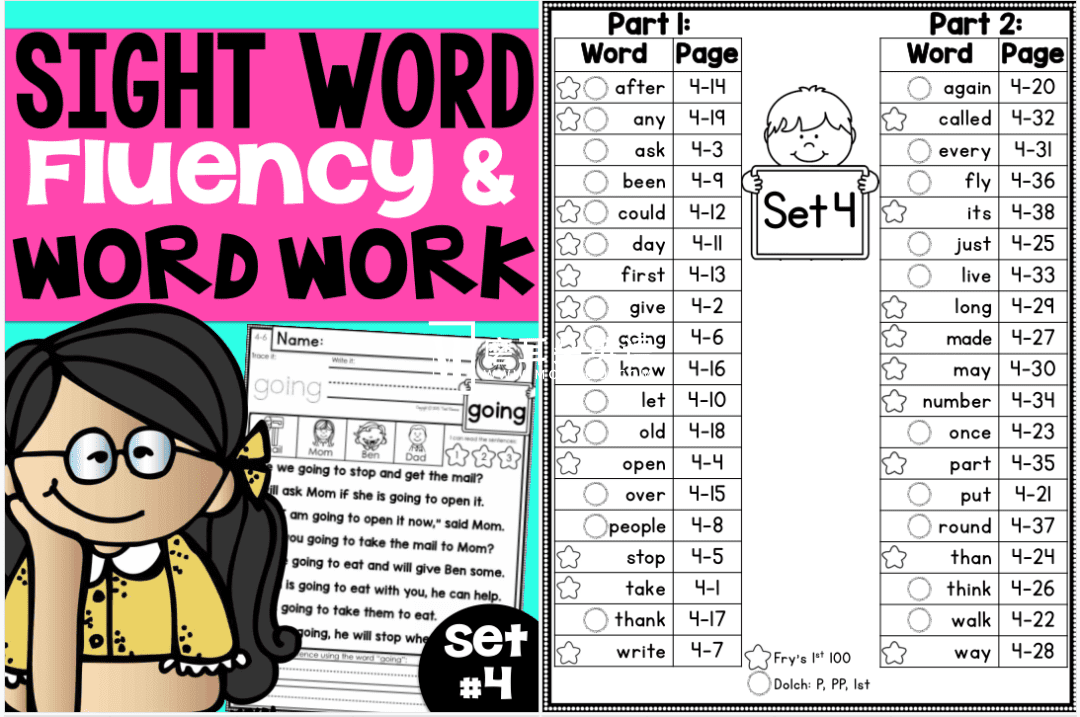 Sight Word Fluency and Word Work 图片19