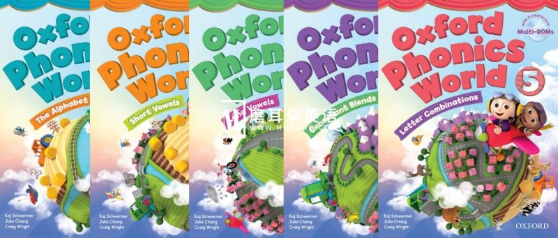 《牛津自然拼读Oxford Phonics World》全1-5级视频+音频+学生教师用书+练习册+游戏软件+白板课件，百度网盘下载！-磨耳朵英语