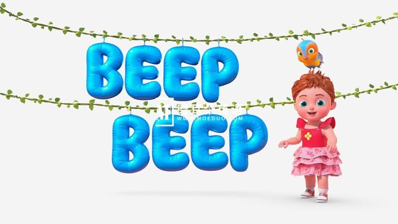 Youtube英文启蒙儿歌动画《Beep Beep》全133集，1080P高清视频带英文字幕，带配套音频MP3，百度网盘下载！-磨耳朵英语