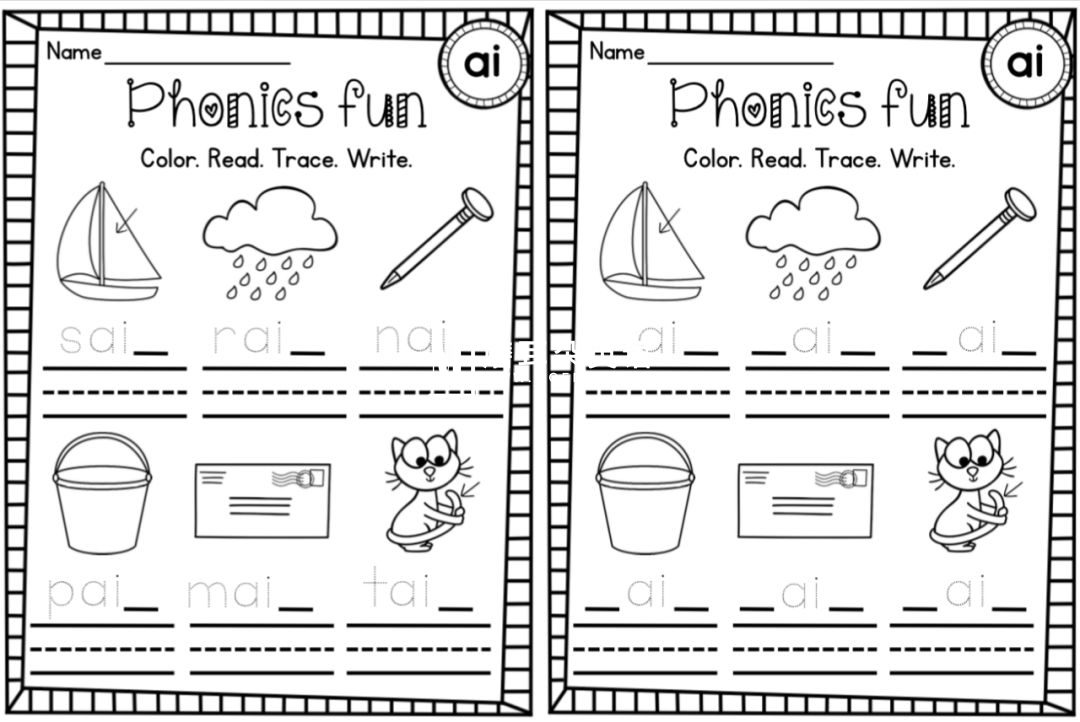 Phonics No Prep Massive MEGA Bundle 自然拼读练习册 图片17