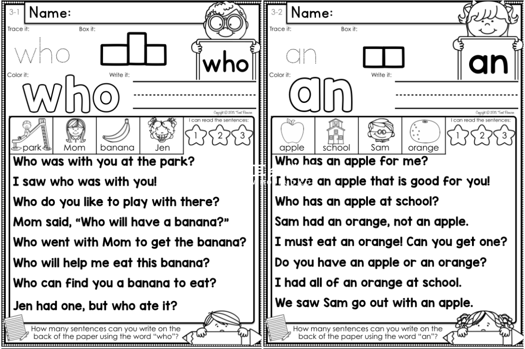 Sight Word Fluency and Word Work 图片15
